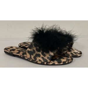 NWOB INC International Concepts Slip-On Leopard Print Slippers Size M (7-8)